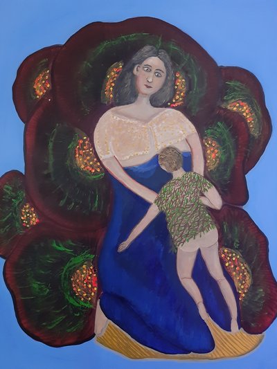 칼파 김영수, 꽃 과 어머니