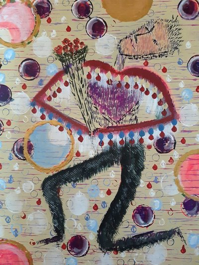 칼파 김영수, 구애-꽃을 든 남자