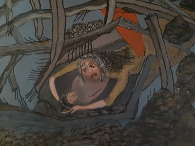 칼파 김영수, 고통의 시간-지진 과 어머니