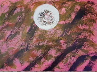 칼파 김영수, 민들레 홀씨 바람타고 여행(추상)