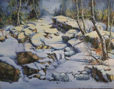 강은주, 눈 쌓인 겨울 계곡