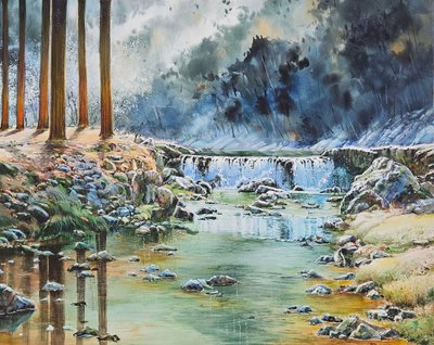 강은주, 초겨울 계곡 풍경