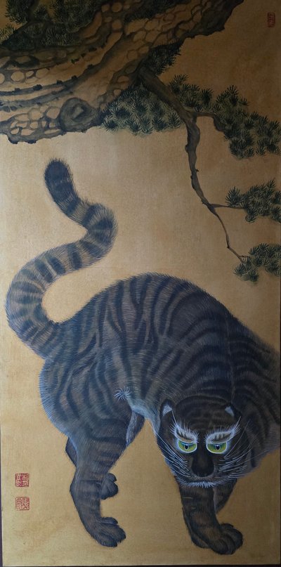 취당 박소영, 송하맹호도