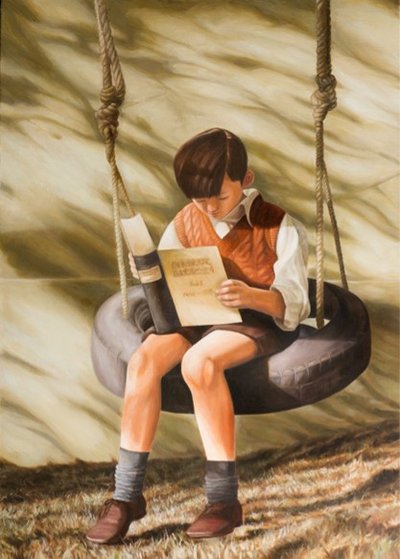 박연진, 책 읽는 아이