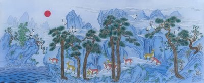 김선주, 설경. 초 소형 십장생도