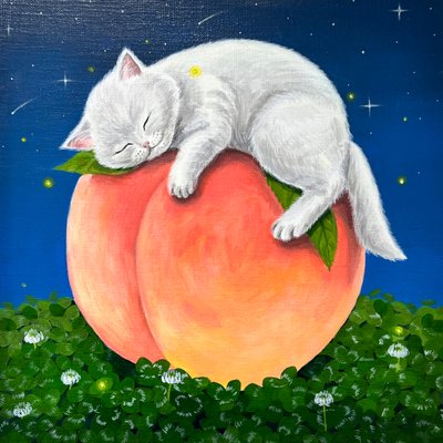 아라, 행복정원-복숭아와 아기고양이
